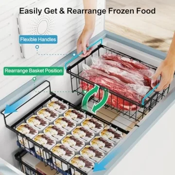 iSPECLE Chest Freezer Organizer Bins - 2 Pack