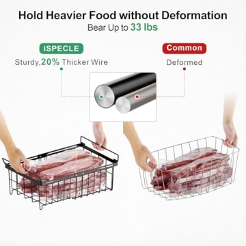 iSPECLE Chest Freezer Organizer Bins - 2 Pack