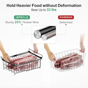 iSPECLE Chest Freezer Organizer Bins - 2 Pack