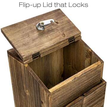 Buy Rustic Suggestion Box - Secure Feedback Collector