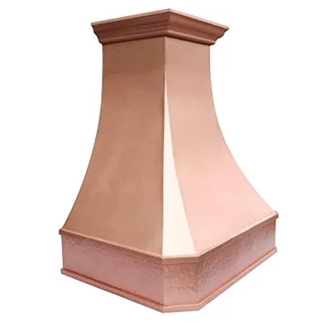 SINDA 36"Wx21"Dx 40"H Wall Mount Custom Copper Range Hood
