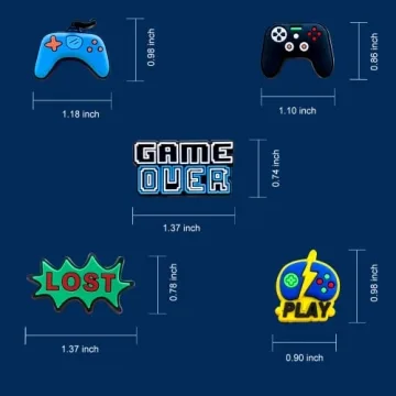 Euphaglaia Game Charms for Clog Shoes | 25 Pcs