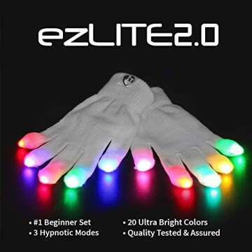 EmazingLights eLite ezLite 2.0 Light Up LED Gloves - #1 Leader in Gloving & Light Shows