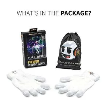 EmazingLights eLite ezLite 2.0 LED Gloves for Stellar Performances