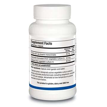 Biotics Research Thiamin 50™ – High Potency Vitamin B1, 50 mg, Energy Production, Metabolic Supp...