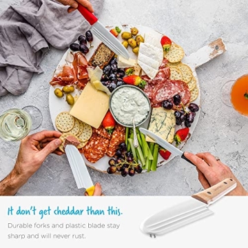 Dreamfarm Knibble Lite 3-In-1 Cheese Knife for Charcuterie