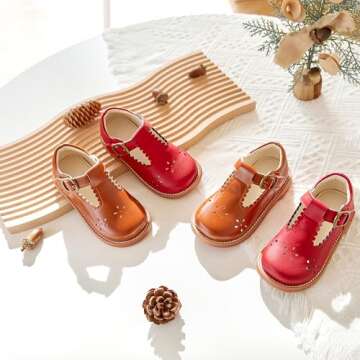 Stylish ESTINE Toddler School Shoes with Bow Design