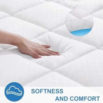 Cooling Quilted Mattress Pad for Queen Size Bedding