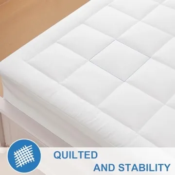 Cooling Quilted Mattress Pad for Queen Size Bedding