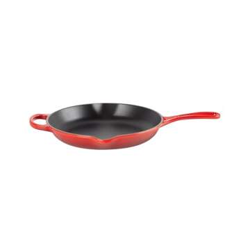 Le Creuset Enameled Cast Iron Signature Iron Handle Skillet, 10.25" (1-3/4 qt.), Cerise