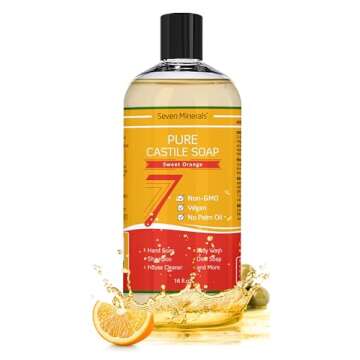 Gentle Castile Soap for Sensitive Skin - Sweet Orange