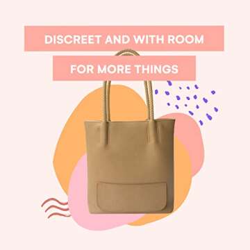 PortoVino Double Pour Vegan Leather Tote Bag with Hidden Insulated Flask Compartment and Dispenser with Spout that Hold 2 separate Bottles Of Wine! Perfect for Traveling, Concerts, Bachelorette Party!