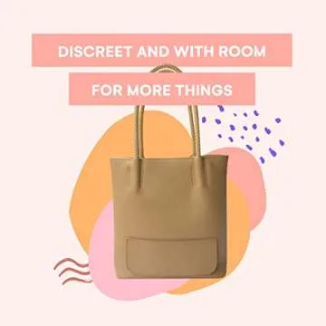 PortoVino Double Pour Vegan Leather Tote Bag with Hidden Insulated Flask Compartment and Dispenser with Spout that Hold 2 separate Bottles Of Wine! Perfect for Traveling, Concerts, Bachelorette Party!