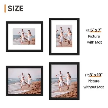 Upsimples 8x10 Picture Frame Set of 10 for Stylish Displays