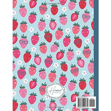 Composition Notebook: Cute Strawberries Composition Notebook for Writing, Note-Taking and Journaling