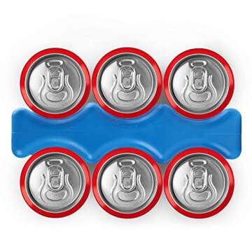 LotFancy 2PCS Contoured Freezer Packs for Breastmilk Bottle Storage, Lunch Box, Insulated Bags, Long Lasting Reusable Cool Packs for Beer Cans Soda, Camping Beach Picnic