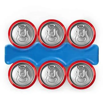 LotFancy 2PCS Contoured Freezer Packs for Breastmilk Bottle Storage, Lunch Box, Insulated Bags, Long Lasting Reusable Cool Packs for Beer Cans Soda, Camping Beach Picnic