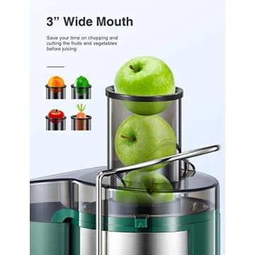 QCen 500W Juicer Machine - Easy to Clean, Stylish, Powerful Juice Extraction