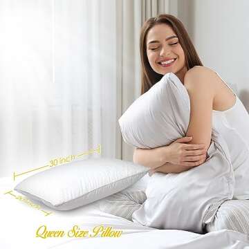 DreamNorth Premium Gel Pillow Loft (Pack of 2) - Luxury Plush Soft Bed Pillows for All Sleepers