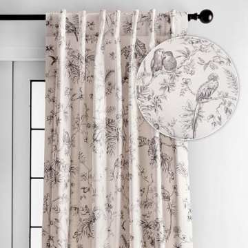 Maison d'Hermine 100% Cotton Curtain - Elegant Farmhouse Decor