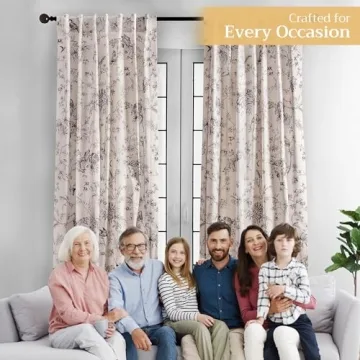 Maison d'Hermine 100% Cotton Curtain - Elegant Farmhouse Decor