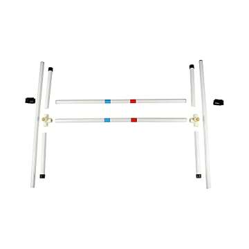 Midlee Dog Agility Bar Jump - Indoor Outdoor Hurdles Adjustable Pet Course Equipment