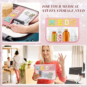 Kigeli Chenille Letter Medical Pouch for Home Travel