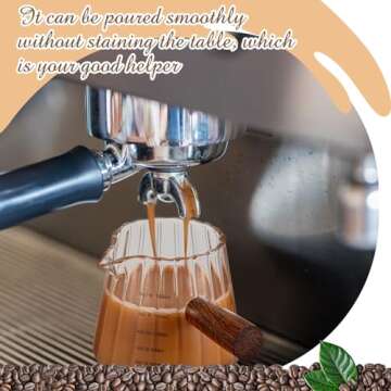 Stylish Jingmore Espresso Shot Glasses with Wood Handle