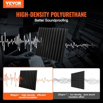 VEVOR Acoustic Foam Panels High Density Soundproofing