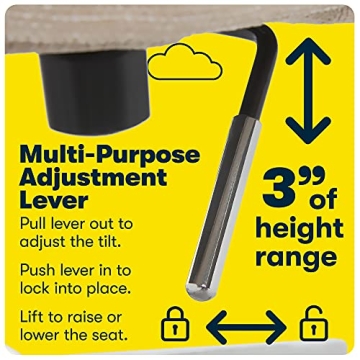 Elegant Serta Leighton Memory Foam Desk Chair in Beige