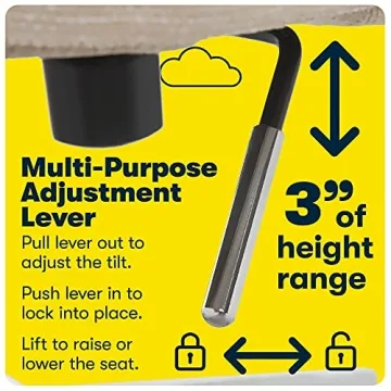 Elegant Serta Leighton Memory Foam Desk Chair in Beige