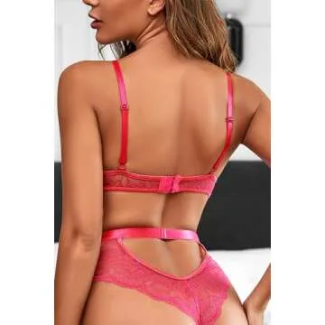 Aranmei Lace Teddy Bodysuit for Women - Elegant Lingerie