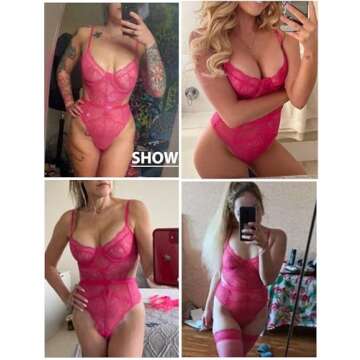 Aranmei Lace Teddy Bodysuit for Women - Elegant Lingerie