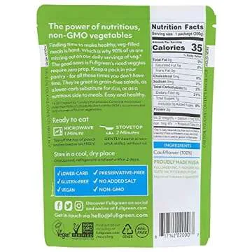 Low-Cal Fullgreen Cauliflower Rice - 89% Less Carbs