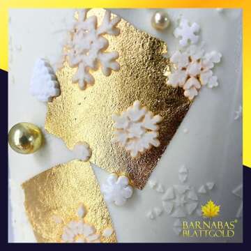 Barnabas Blattgold Edible Gold Leaf for Cake Decoration