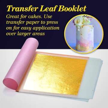 Barnabas Blattgold Edible Gold Leaf for Cake Decoration