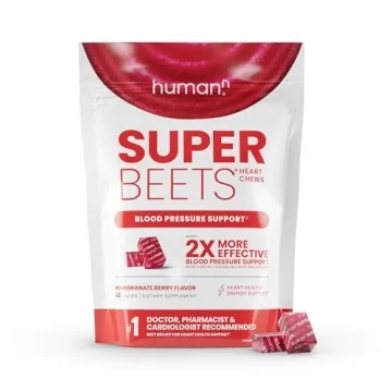 humanN SuperBeets Heart Chews, Nitric Oxide and Blood Pressure Support, Grape Seed Extract & Non-GMO...