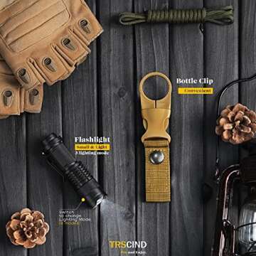 Gifts for Men Dad Husband, Valentines Day Anniversary Birthday Gifts Idea for Him Boyfriend Man, Survival Kit 14 in 1, Survival Gear and Equipment, Fishing Hunting Camping Accessories, Cool Gadgets