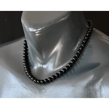 Natural Black Onyx Beaded Choker - Elegant Fashion Jewelry