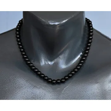 Natural Black Onyx Beaded Choker - Elegant Fashion Jewelry