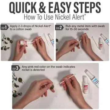 Nickel Alert Testing Solution - Dual Pack for Metal Safety