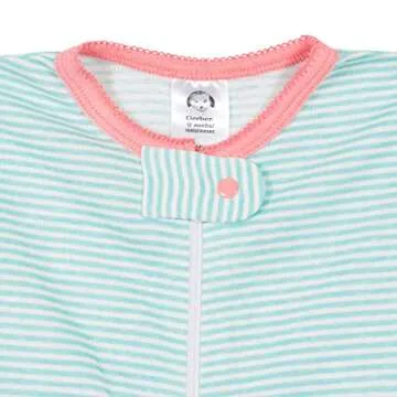 Gerber Baby Girls 2-Pack Footed Pajamas for Newborns