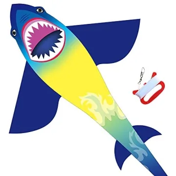 HONBO Large Shark Kites - Easy to Fly, Perfect for Kids & Adults!