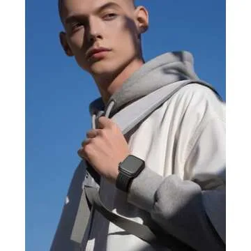 HEARTBOOM Braided Stretchy Band for Apple Watch - Soft Adjustable Sports Strap