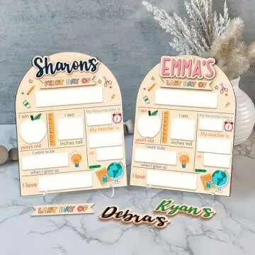 Viwoody First and Last Day of School Board for Kids