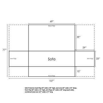 Stylish Barefoot Bungalow Paisley Furniture Protector Slipcover