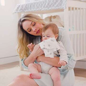 Comfy Cubs Baby Burp Cloths - Ultra Absorbent 100% Cotton