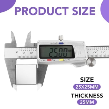 DIYMAG 1 inch Neodymium Cube Magnets Pack of 2 - Strong Rare Earth