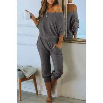 PRETTYGARDEN Women's Ribbed Tracksuit for Comfort