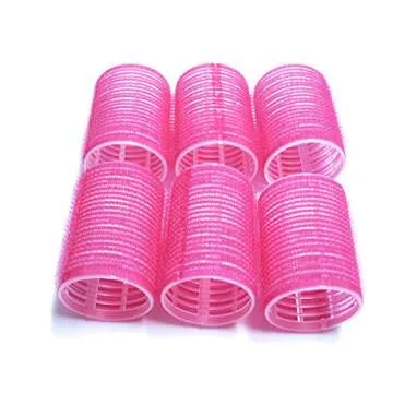 UrbHome 12 Pack Large Self Grip Hair Rollers Assorted Colors